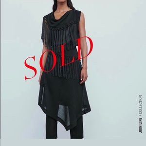 Fringe top and pareo pants